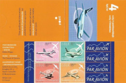 Finland Finnland Finlande 2003 Civil Aviation 100 Ann Finnair 80 Ann Set Of 4 Stamps In Booklet MNH - Carnets