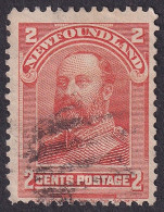 Canada, Newfoundland, 1898, Prince (King) Edward VII, 2c Used - 1865-1902