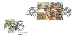 UKRAINE - FDC WWF 2002 - SNAKE / 4332 - Ukraine