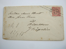 Mecklenburg-Schwerin , CRIVITZ    , Klarer Stempel Auf Ganzsache 1868 - Mecklenburg-Schwerin