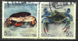 Turkey 2022. Scott #3804 (U) Crabs  *Complete Issues* - Used Stamps