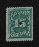 USA 1881, Figure, Telegram, 15c, Green, Sc #1T5, MH - Telegraph Stamps