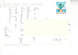 GRECIA - Cartolina Per Italia - Storia Postale