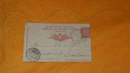 CARTE POSTALE ANCIENNE DE 1893../ CACHET OZIERI SASSARI ITALIE POUR DRESDEN..+ TIMBRE ENTIER - Ganzsachen