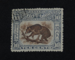 NORTH BORNEO 1902, Sun Bear, Animals, Mi #95, Used - Borneo Septentrional (...-1963)