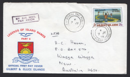 1978  Gilbert Islands Cover To Australia  Sc 315 - Kiribati (1979-...)