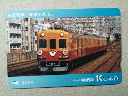 T-607 - JAPAN, Japon, Nipon, Carte Prepayee, Prepaid Card, CARD, RAILWAY, TRAIN, CHEMIN DE FER - Trains