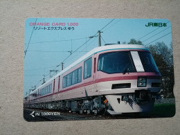 T-608 - JAPAN, Japon, Nipon, Carte Prepayee, Prepaid Card, CARD, RAILWAY, TRAIN, CHEMIN DE FER - Eisenbahnen