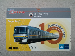 T-614 - JAPAN, Japon, Nipon, Carte Prepayee, Prepaid Card, CARD, RAILWAY, TRAIN, CHEMIN DE FER - Trains