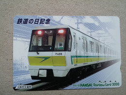 T-615 - JAPAN, Japon, Nipon, Carte Prepayee, Prepaid Card, CARD, RAILWAY, TRAIN, CHEMIN DE FER - Trains