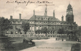 ROYAUME UNI - Angleterre - Leicester - Municipal Buildings - Carte Postale Ancienne - Leicester