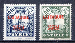 Réf 81 > LATTAQUIÉ < N° 2 + 3 (Surchargé Recto Verso) * * Neuf Luxe - MNH * * - Ongebruikt