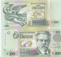 Billet De Collection Uruguay Pk N° 86 - 20 Pesos - Uruguay