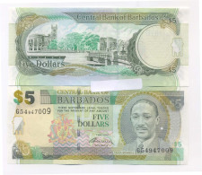 Billet De Banque Barbade Pk N° 67 - 5 Dollars - Barbados