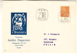 Finlande - Carte Postale De 1959 - Oblit Tampere - Chevaux - - Brieven En Documenten
