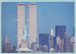 New York City - Statue Of Liberty - Seen Here Before The Twin Towers Of The World Trade Center - Statue Of Liberty