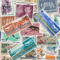 Collection De Timbres Congo Belge Oblitérés 25 Timbres Différents - Autres & Non Classés