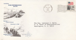 USS Pittsburgh Submarine USA 1984 Cover - Submarines