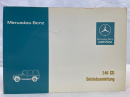 Mercedes-Benz 240 GD. Betriebsanleitung. - Transport