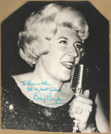 Beryl Bryden (1920-1998) - English Jazz Singer - Rare Signed Nice Photo - COA - Zangers & Muzikanten