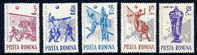 ROMANIA 1963 Volleyball Championships Set  MNH / **.  Michel 2184-88 - Ungebraucht