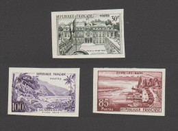 FRANCE - LOT DE 3 TIMBRES NON DENTELES - PARIS EVIAN GUADELOUPE - N° 1192 A 1194 - COTE 110 € - MNH - 1951-1960