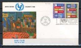 AX3a-3 Nations Unies  N° 186 + 187   Saisir !!! - FDC