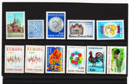 CAO160  F I N L A N D  L O T  Aus 1970/72  ** Postfrisch SIEHE ABBILDUNG - Unused Stamps