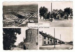 LA CAVALERIE ET LE LARZAC - 12 - CPSM -MULTI VUES -vue Générale-entrée Du Camp- ,remparts Et Avenue - - La Cavalerie