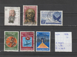 (TJ) Luxembourg 1978 - 6 Zegels (gest./obl./used) - Used Stamps