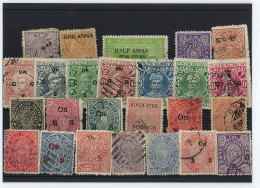 Collection De Timbres Travancore & Cochin Oblitérés 50 Timbres Différents - Travancore-Cochin