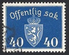 Norwegen Dienstm. 1946, Mi.-Nr. 57, Gestempelt - Dienstzegels