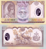 Billet De Collection Nepal Pk N° 54 - 10 Rupees - Nepal