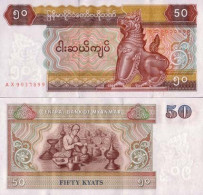 Billets Banque Myanmar Pk N° 73 - 50 Kyats - Myanmar