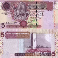 Billets Collection Libye Pk N° 69 - 5 Dinar - Libya