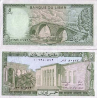 Billet De Banque Liban Pk N° 62 - 5 Livres - Lebanon