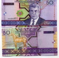 Billet De Banque Turkmenistan Pk N° 17 - 50 Manats - Turkménistan