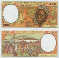 Billets Collection Afrique Centrale Gabon Pk N° 403 - 2000 Francs - Gabon