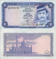 Billet De Banque Collection Brunei - PK N° 6B - 1 Ringgit - Brunei