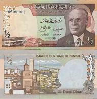 Billet De Banque Collection Tunisie - PK N° 66 - 0,5 Dinars - Tunisia