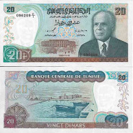 Billet De Banque Collection Tunisie - PK N° 77 - 20 Dinars - Tunisie