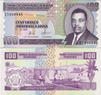 Billets Banque Burundi Pk N° 37 - 100 Francs - Burundi