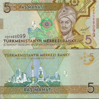 Billets De Collection Turkmenistan Pk N° 23 - 5 Manats - Turkménistan
