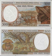 Billet De Banque Afrique Centrale Centrafrique Pk N° 301 - 500 Francs - Centrafricaine (République)