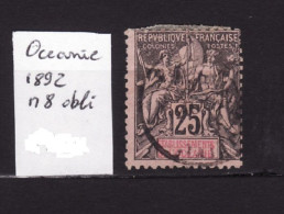 OCEANIE N 8 Obli AC 186 - Used Stamps