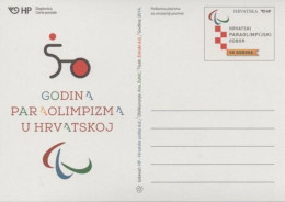 Croatia, 50 Years Of Paralympics In Croatia, Stationery - Handisport