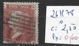 GRANDE-BRETAGNE 26 Planche 78 Oblitéré  Côte 2.50 € - Used Stamps