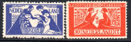2350. NETHERLANDS 1923 CHARITY Y.T.131-132, SC B47-B5 MNH/MVLH - Nuovi