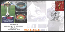 India 2023 ICC Men's World Cup,Stadium,MS Dhoni,Kapil Dev, Sports,Cricket ,Sp Cover (**) Inde Indien - Covers & Documents