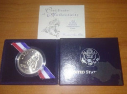 USA America One Dollar 1995 1 $ Civil War Silver Coin + Box - Commemoratifs